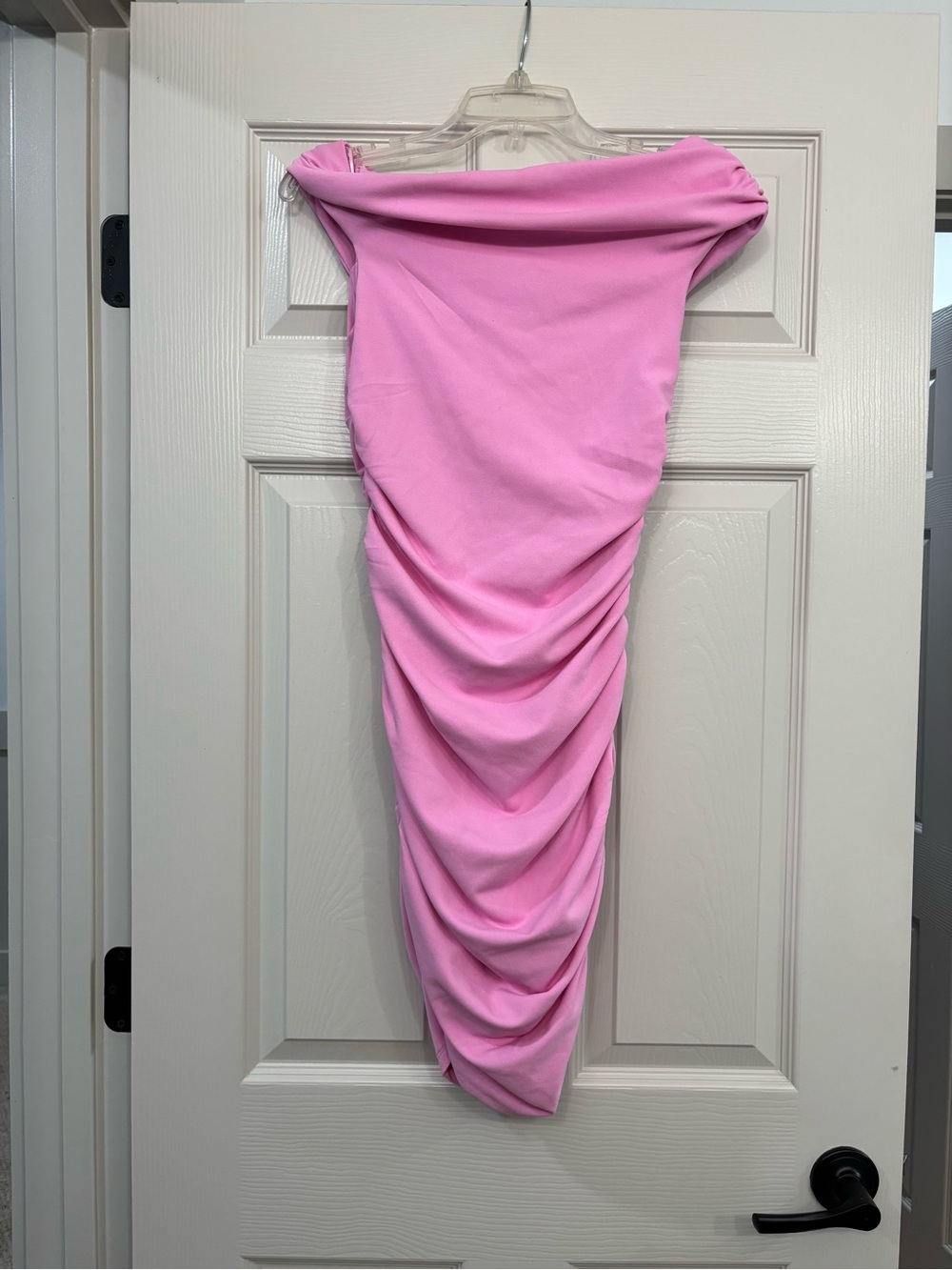 Abercrombie & Fitch Pink Ruched Mini Dress